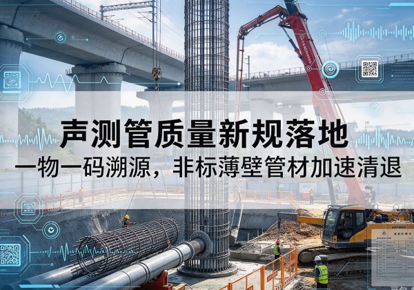 双台子声测管质量新规落地，一物一码溯源，非标薄壁管材加速清退